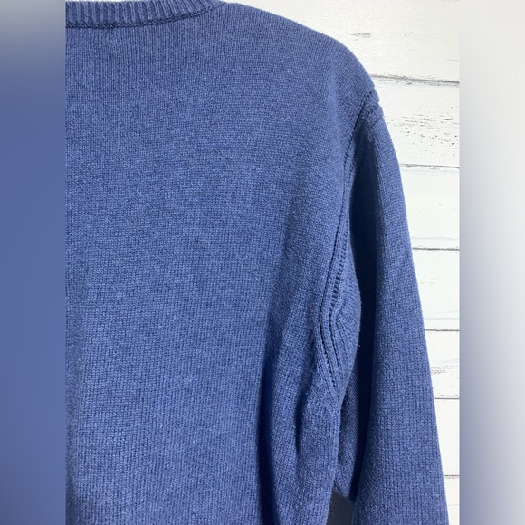 Nautica Men’s Sweater XL Blue 100% Cotton Crew Neck Long Sleeve Pullover - Picture 9 of 11